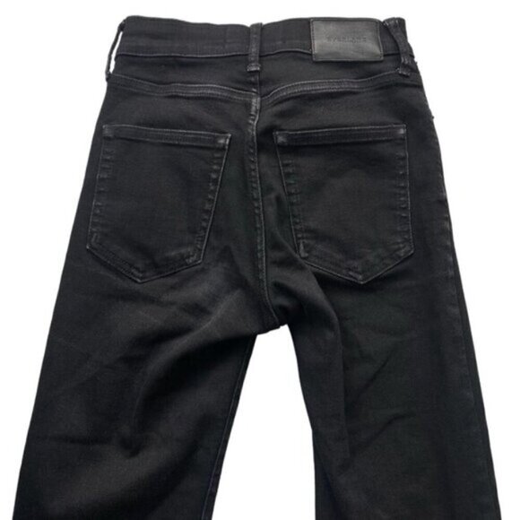 Everlane Womens High Rise Slim Straight Cigarette Jeans Size 24 Black - Picture 7 of 8